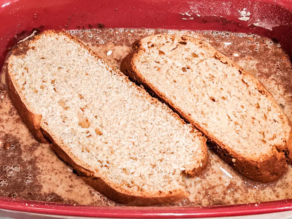  make sure to cut the peanut butter bread into thick slices