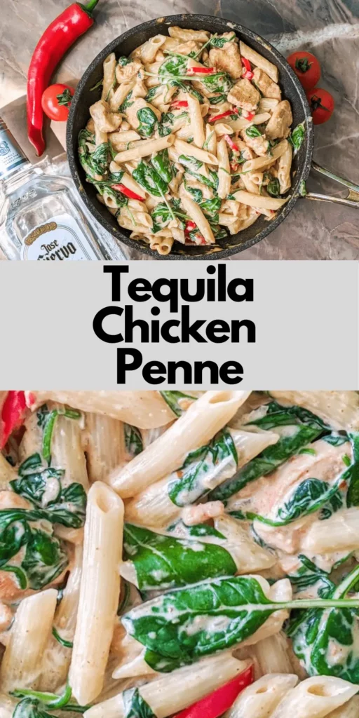 Tequila Chicken Penne Pasta pin