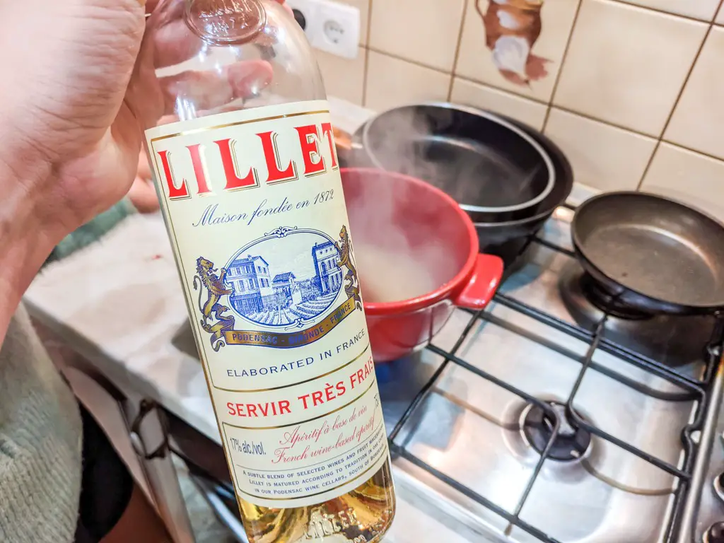 a bottle of lillet blanc