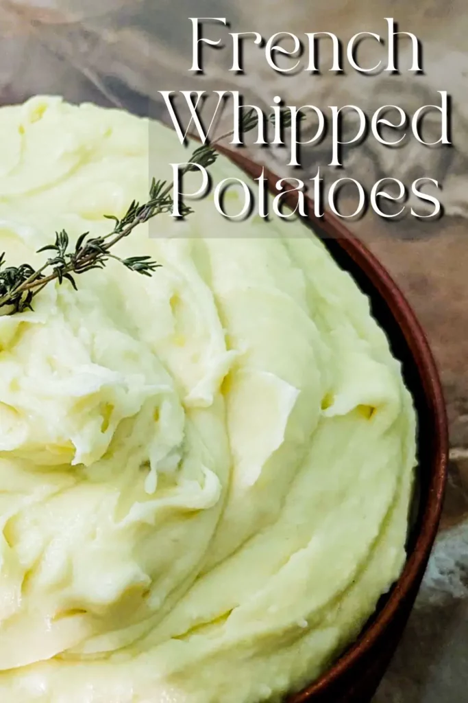 french whipped potatoes pinterest pin image